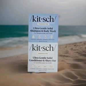 KITSCH Ultra Sensitive Solid Conditioner + Shave Bar / Solid Shampoo + Body Wash